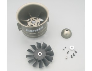 FMS 90mm 12 Blade Special Metal Ducted Fan Housing , Rotor Blade & Spinner 